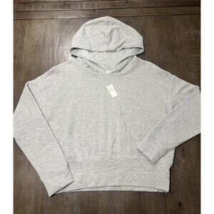 Offline by Aerie Women's Gray Cropped Hoodie Sweatshirt